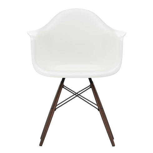 Cadeira de Braços em Plástico Eames DAW / Base Ácer Escuro